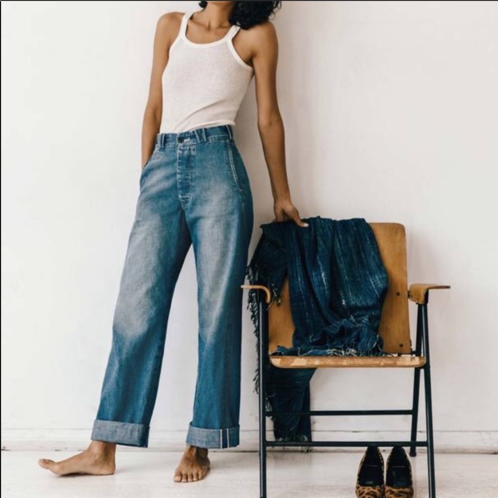 imogene + willie Kate Eames Blue Flare & Wide Leg Jeans